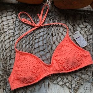 NWT SO Lace Bathing Swim Suit Bikini Top Medium